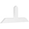 Ekena Millwork Portland Architectural Grade PVC Gable Bracket, 36"W x 15"H x 2"D x 4"F, 10/12 Pitch GBP036X15X0204POR00 - alternate 1